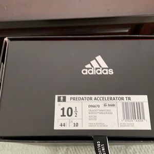 Adidas predator accelerator  shoe.